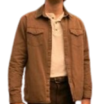Lewis Pullman Salems Lot 2024 Brown Jacket