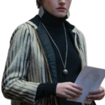 Julia Garner Apartment 7A 2024 White Jacket