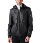 Max Bomber Leather Jacket