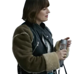 Rosemarie DeWitt Smile 2 2024 Leather Shearling Jacket