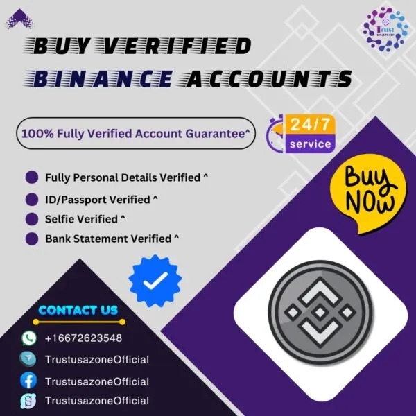 Trusted Verified Binance Account Services Worldwide