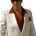 Mens Classic Red And White Suit