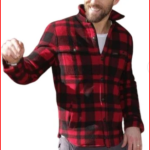 Red and Black Plaid Jacket