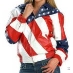 Women USA Flag Jacket